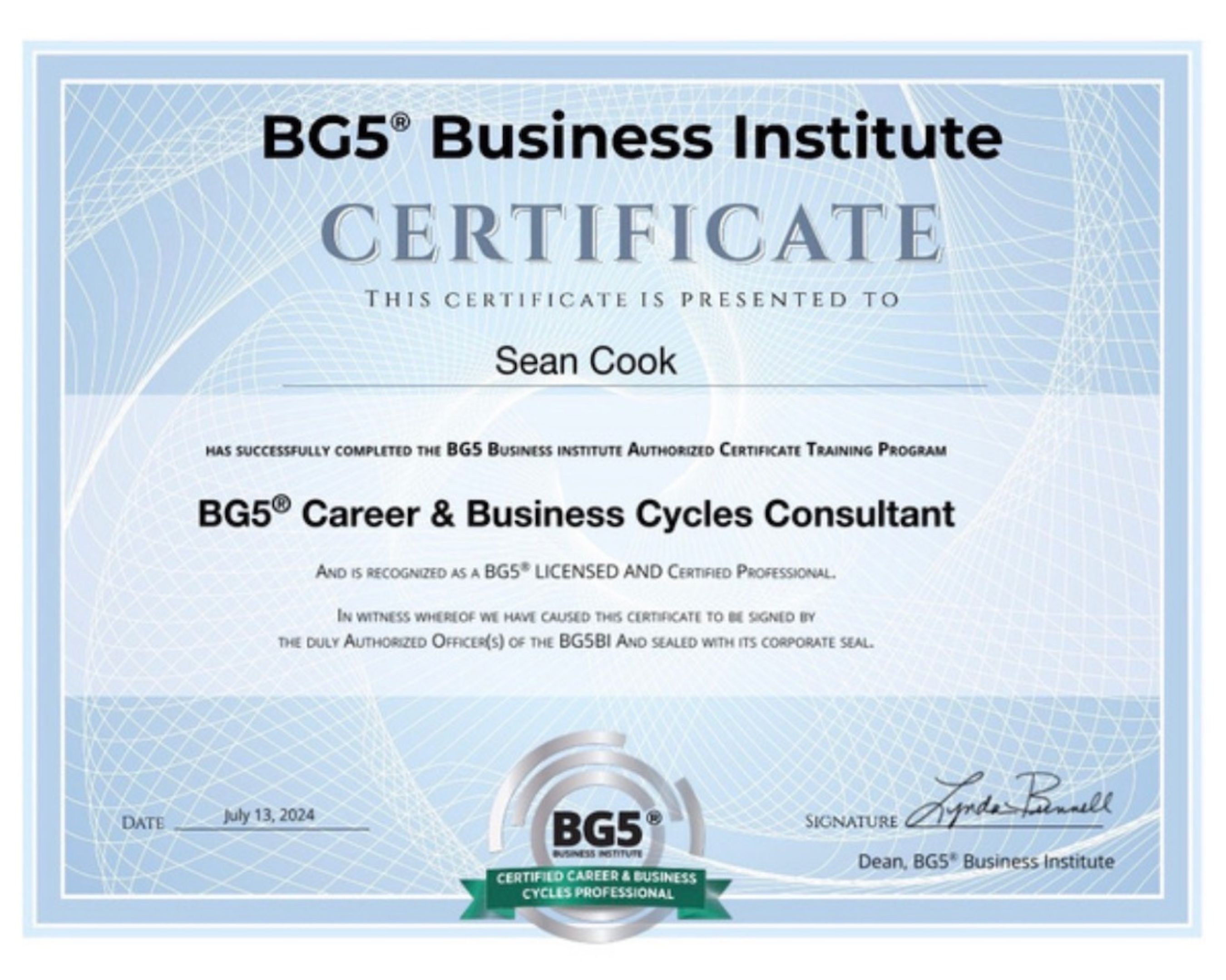 BG5 Career & Business Cycles Consultant